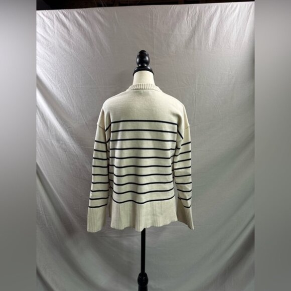 Zara Heavy Knit Striped Sweater NWOT - Picture 4 of 4